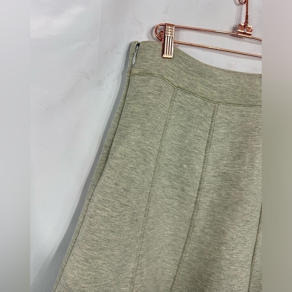 Maeve by Anthropologie grey swing scuba midi skirt size 10 - Picture 3 of 7